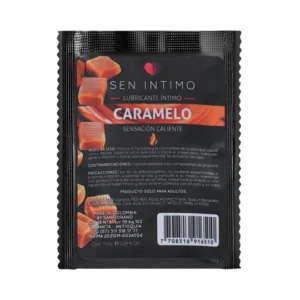 LUBRICANTE ÍNTIMO CARAMELO SENSACIÓN CALIENTE X 7 ML BY SEN ÍNTIMO