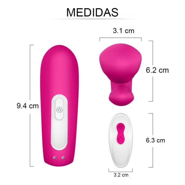 VIBRADOR DOBLE ESTIMULACIÓN ENJOY REMOTE CONTROL PINK