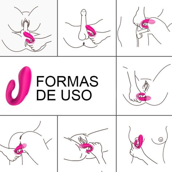 VIBRADOR DOBLE ESTIMULACIÓN ENJOY REMOTE CONTROL PINK