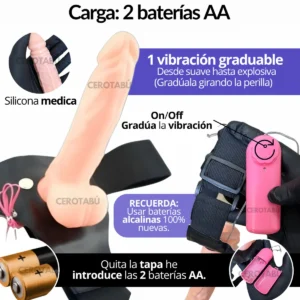 ARNÉS VIBRADOR DILDO HUECO CONSOLADOR WEAR PENIS