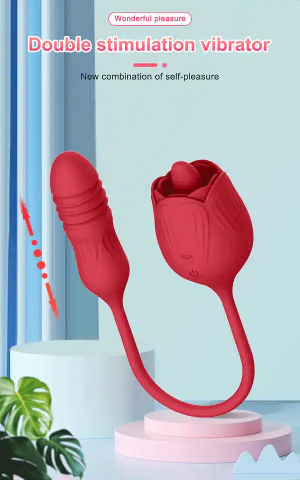 VIBRADOR FLOR DE ROSA LENGUA