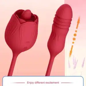 VIBRADOR FLOR DE ROSA LENGUA