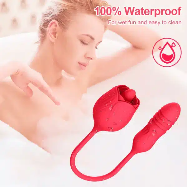 VIBRADOR FLOR DE ROSA LENGUA