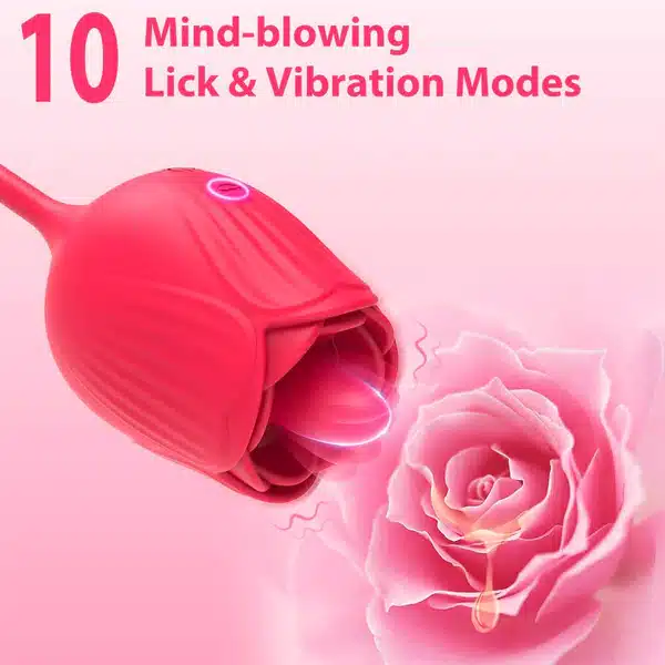 VIBRADOR FLOR DE ROSA LENGUA