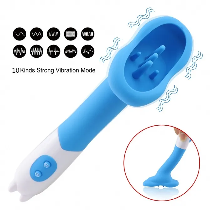 VIBRADOR CON CEPILLO PARA EL PUNTO G