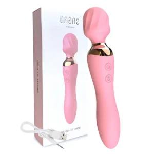 VIBRADOR CLÁSICO MASAJEADOR DE CLÍTORIS TÉRMICO HITACHI 2 EN 1